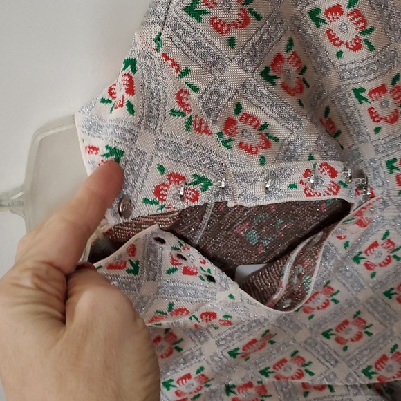 NWT sz M Paco Rabanne metallic stretch top - Picture 2 of 4